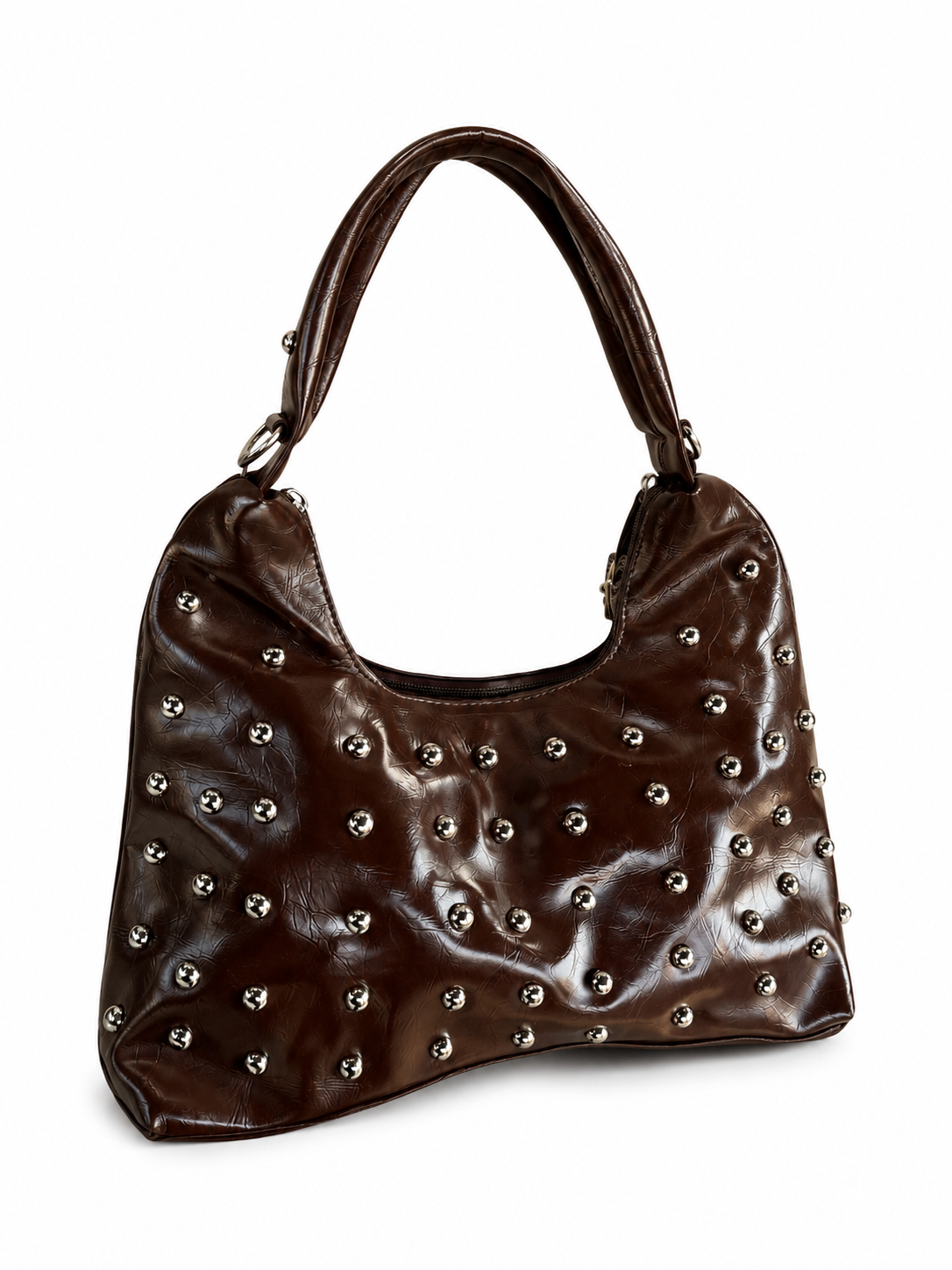 Nova Studded Bag - Brown